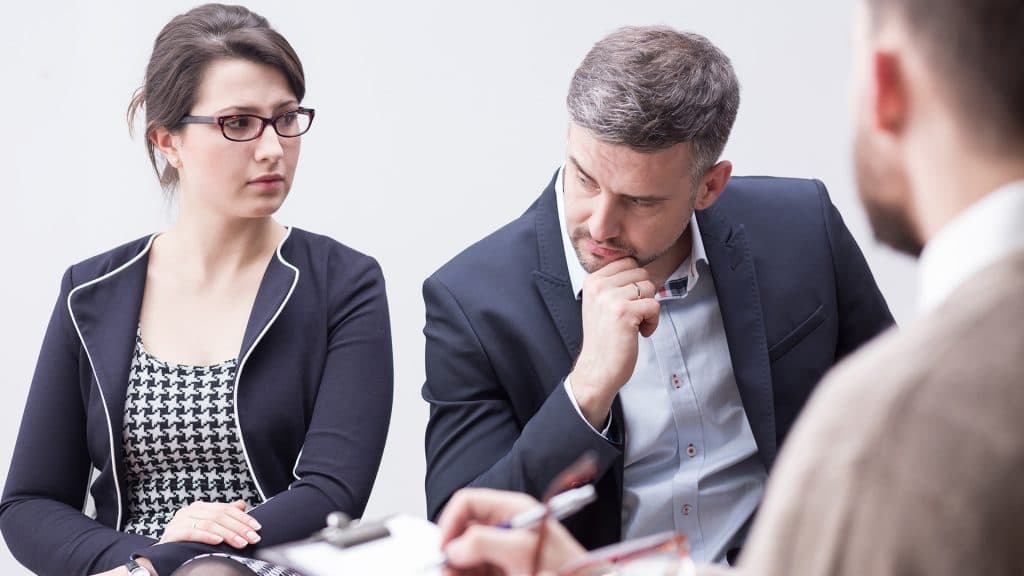 Couple doing the Gottman Relationship Checkup